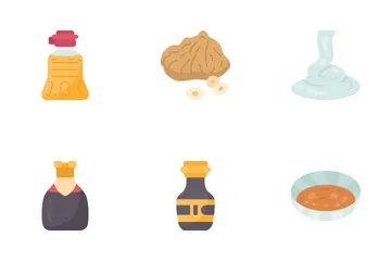 Japanese Condiments Icon Pack