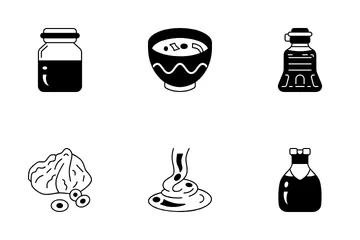 Japanese Condiments Icon Pack