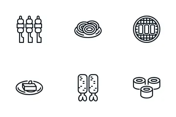 Japanese Cuisine Icon Pack
