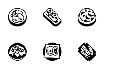 Japanese Festival Food Icon Pack