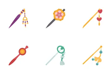 Japanese Hair Pin Icon Pack