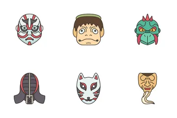 Japanese Masks Icon Pack