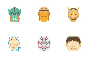 Japanese Masks Icon Pack