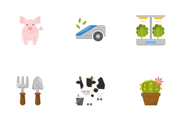 Jardin et ferme Pack d'Icônes