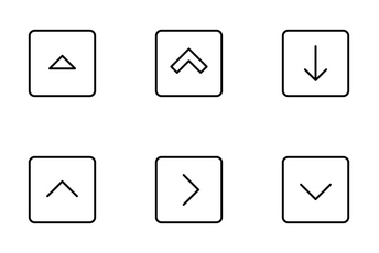 Jellycons - Outline - Arrows Vol.4 Icon Pack