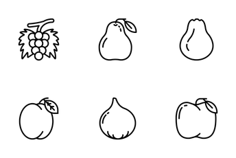 Jellycons - Outline - Fruits Icon Pack