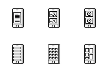 Jellycons - Outline - UX Mobile Vol.1 Icon Pack