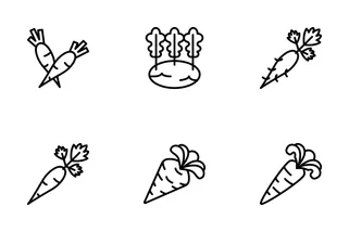 Jellycons - Outline - Vegetables