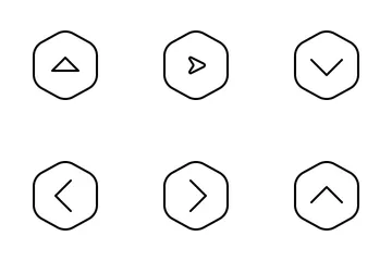 Jellycons - Outline - Pfeile Vol.7 Symbolpack