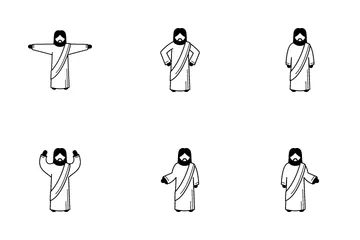 Jesus Christ Posture Icon Pack