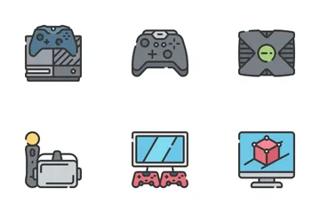 Jeux – Remplissage doux Icon Pack