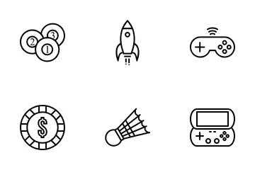Jeux d'intérieur Pack d'Icônes