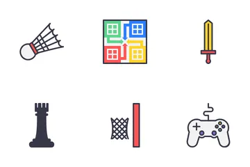 Jeux d'intérieur Pack d'Icônes