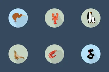 Animale (PIATTO) Icon Pack