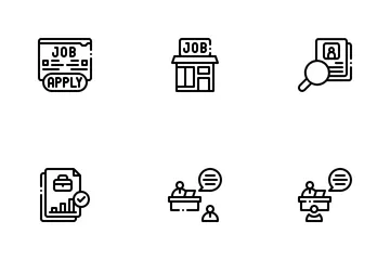 Job Fair Icon Pack