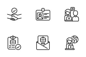 Job Fair Icon Pack