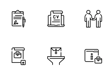 Job Fair Icon Pack