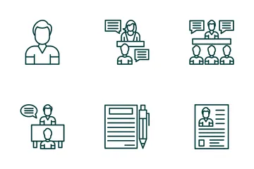 Job Interview Icon Pack