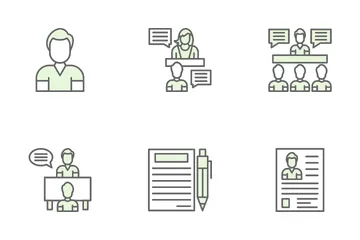 Job Interview Icon Pack