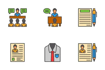 Job Interview Icon Pack