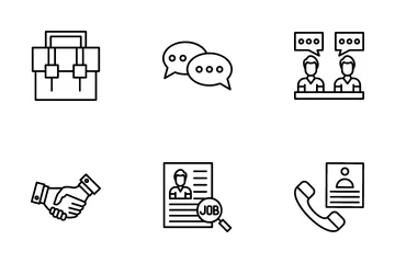 Job Interview Icon Pack