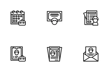 Job Resume Icon Pack