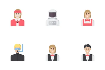 Jobs And Professions Avatars Icon Pack