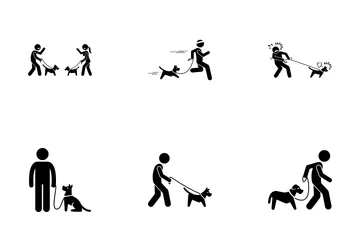 Jogging With Dog Icon Pack