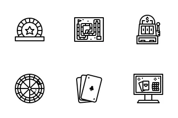 Jogos e apostas Pacote de Ícones