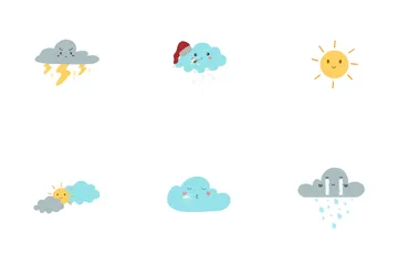 Emoji météo mignon Pack d'Icônes