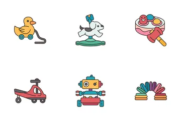 Jouets en mouvement Icon Pack