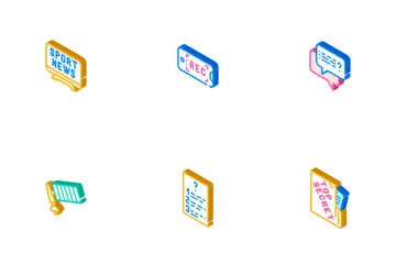 Journalist Accessories Icon Pack