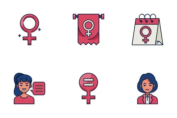 Journée de la femme Icon Pack