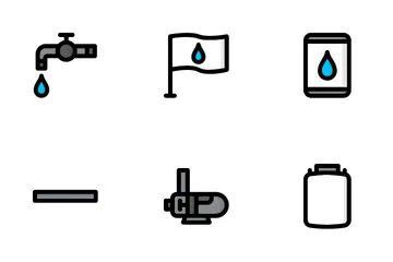 Journée mondiale de l'eau Pack d'Icônes