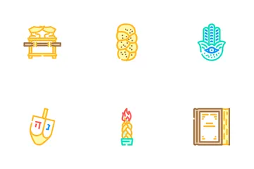 Judaism Religion Icon Pack