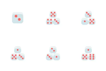 Juego de apuestas de dados de casino Paquete de Iconos