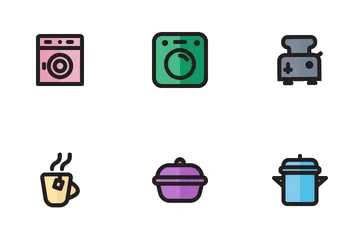 Juego de cocina Paquete de Iconos