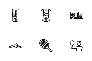 Juego de tenis Paquete de Iconos