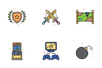 Juegos (videojuegos) Paquete de Iconos