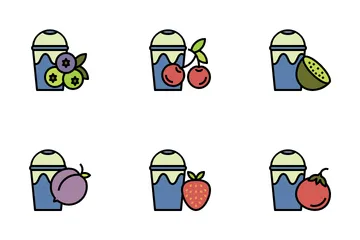 Zumo de frutas Paquete de Iconos