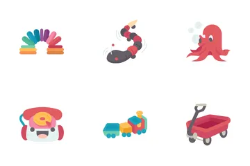 Juguetes en movimiento Icon Pack