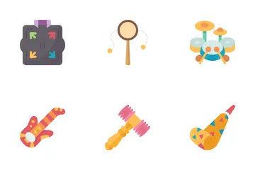Juguetes ruidosos Paquete de Iconos