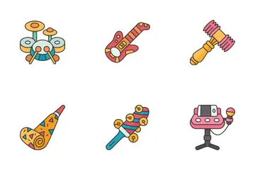 Juguetes ruidosos Paquete de Iconos