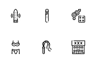 Juguetes sexuales Paquete de Iconos