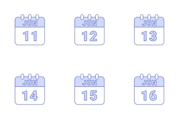 Date de juin Pack d'Icônes