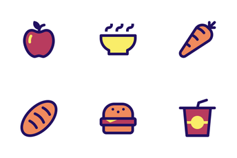 Jumpicon - Food & Drink (Filled Line) Icon Pack