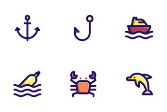 Jumpicon - Maritime (Filled Line) Icon Pack