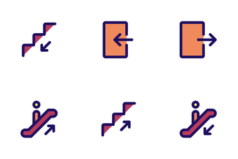 Jumpicon - Wayfinding (Filled Line) Icon Pack