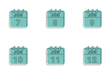 June Date Icon Pack