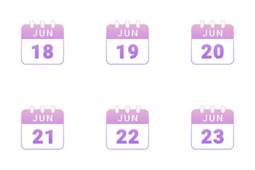 June Date Icon Pack